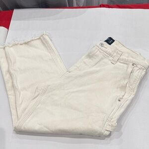 Abercrombie & Fitch Off-White Denim Jeans